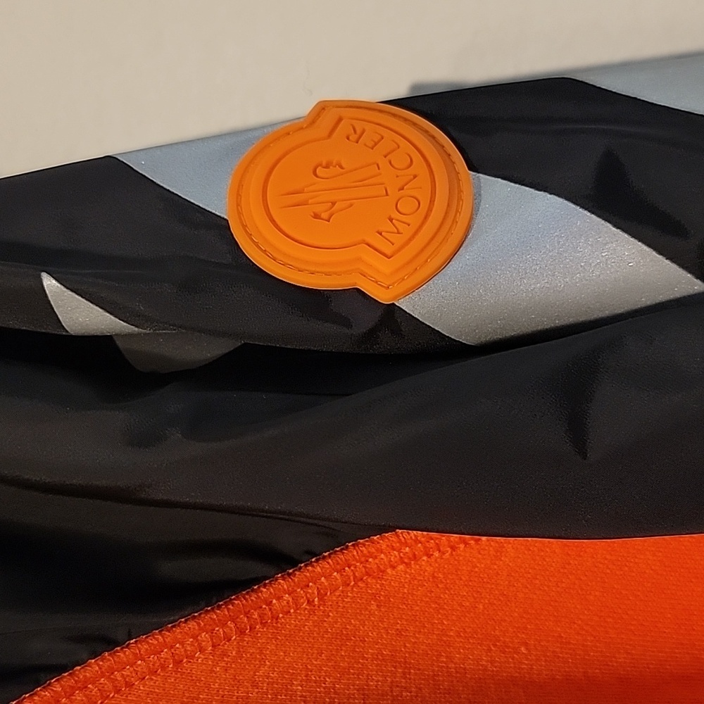 Moncler Off White Rare Orange Hoodie Jacket xxxl - Picture 10 of 16